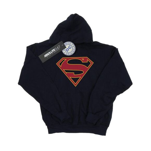 DC Comics Girls Supergirl Logo Hoodie / Navy Blue